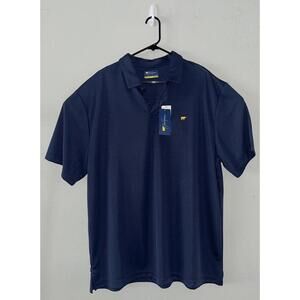 Jack Nicklaus Mens Blue Polo Shirt 2XL Solid Golf Performance Sun Protection